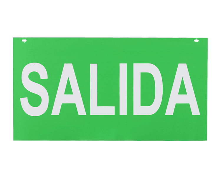 Salida tecken akrylpanel
