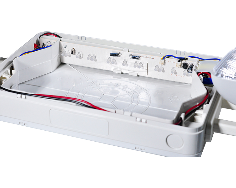 JLEC2BCW-BI-färg LED Combo Emergency Exit Sign med LED-huvuden