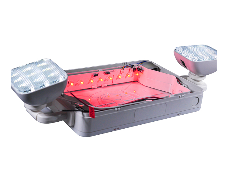 JLEC2BCW-BI-färg LED Combo Emergency Exit Sign med LED-huvuden