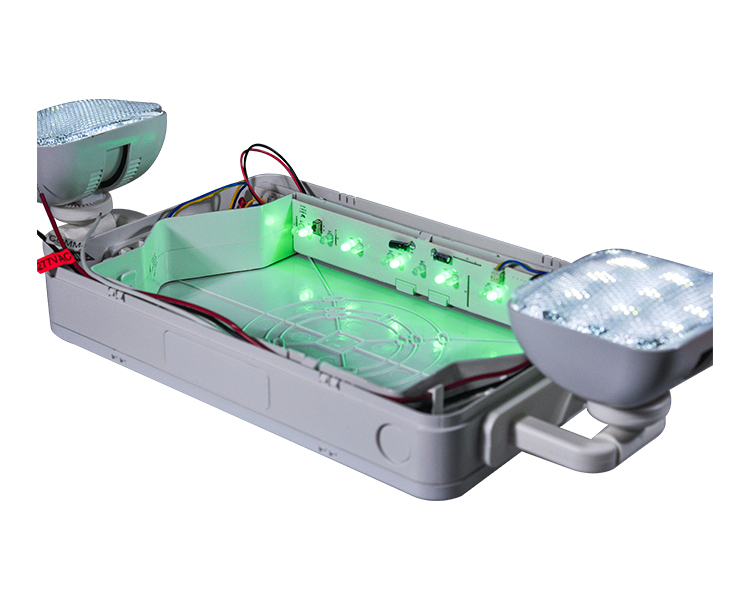 JLEC2BCW-BI-färg LED Combo Emergency Exit Sign med LED-huvuden