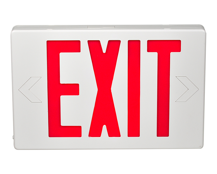 JEE2RWE-ul GODKADE RÖDA EXIT Signs