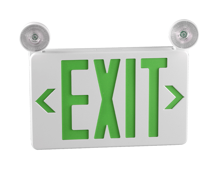 JLECB2GW-NEW SLIM GRÖN EXIT Sign Combo