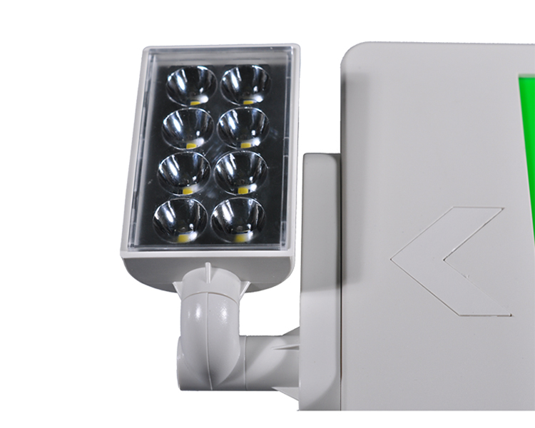 JLECD2GW-Green Emergency Fire Exit Lights med LED-huvuden