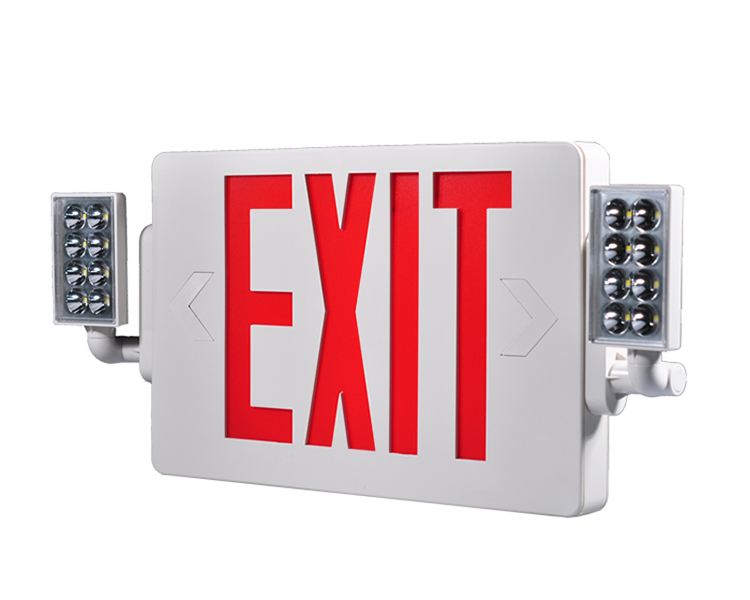 JLECD2RW-Emergency Fire Exit-lampor med röda bokstäver