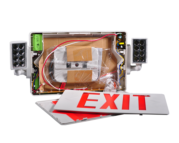 JLECD2RW-Emergency Fire Exit-lampor med röda bokstäver