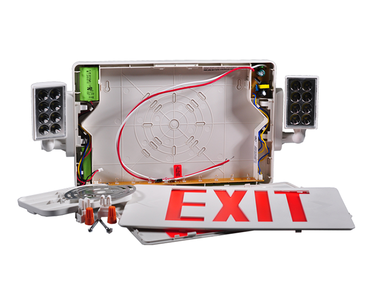 JLECD2RW-Emergency Fire Exit-lampor med röda bokstäver