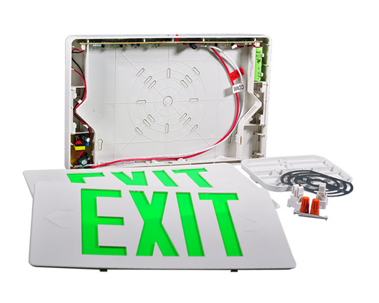 JLEED2GWEM-ULTRA Bright Green Emergency Exit Sign