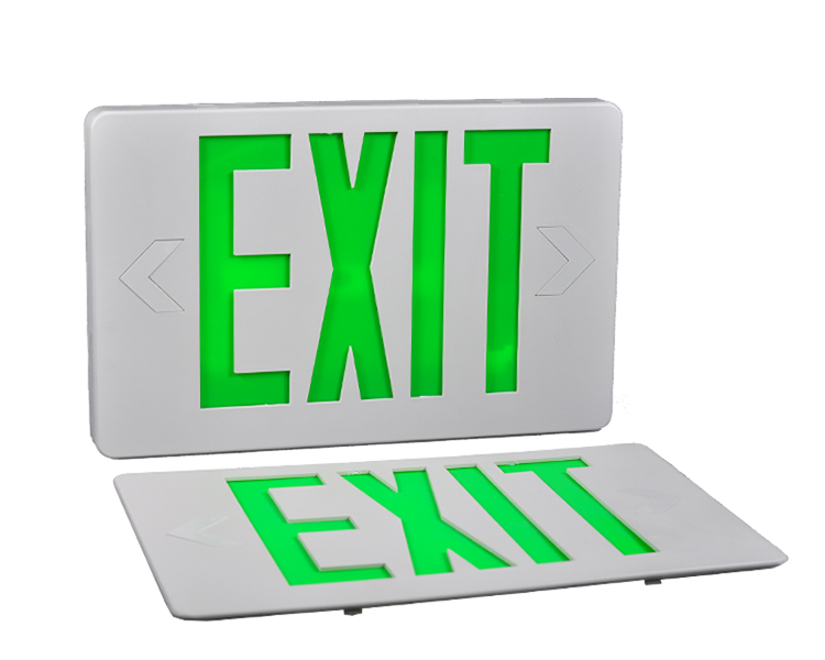 JLEED2GWEM-ULTRA Bright Green Emergency Exit Sign