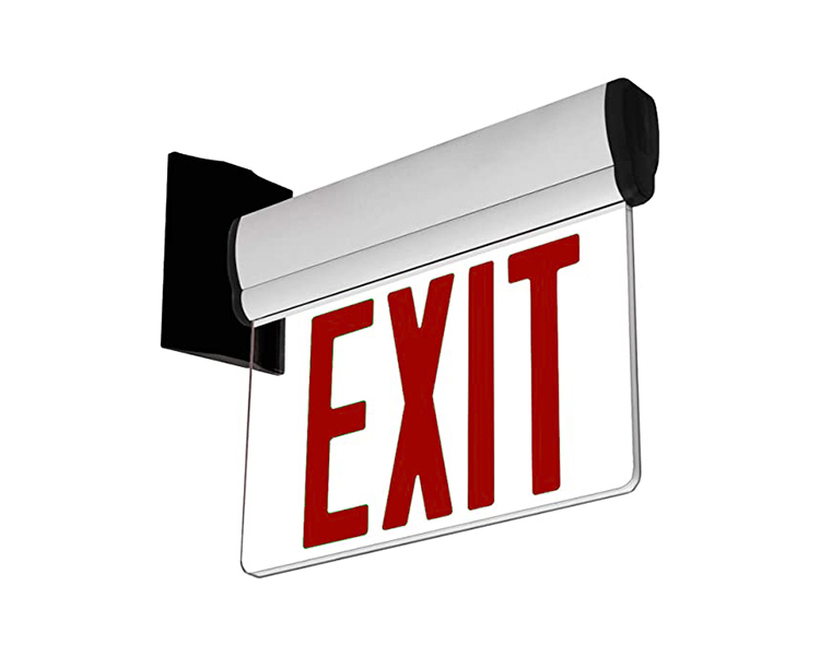 JELBEX1RM-SINGLE FACE LED ERIT RIDT Sign med vitt papper.
