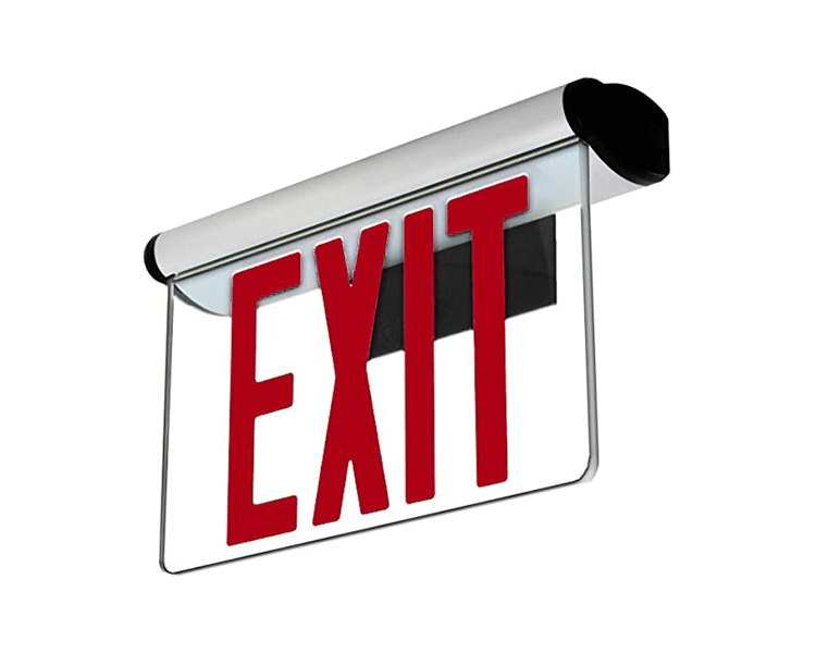 JELBEX1RM-SINGLE FACE LED ERIT RIDT Sign med vitt papper.