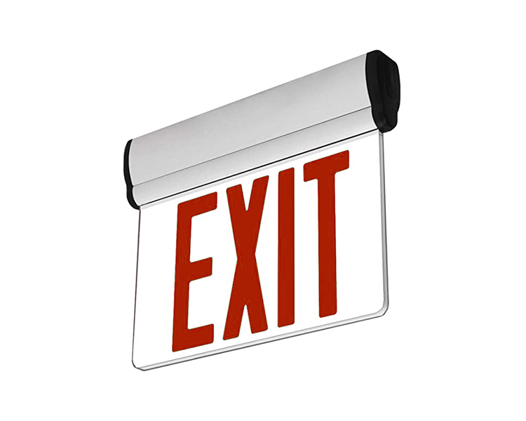 JELBEX1RM-SINGLE FACE LED ERIT RIDT Sign med vitt papper.