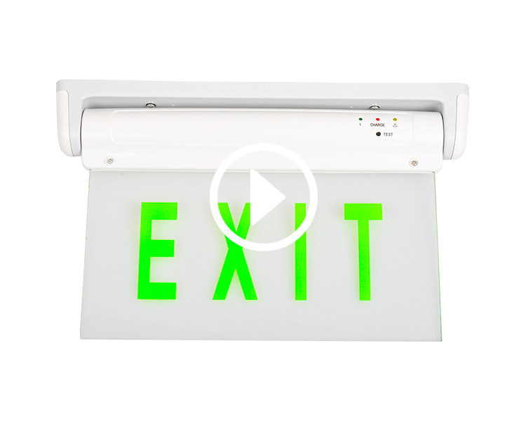 LE2912-5 eller 10 Grön LED-nödutgångsskylt