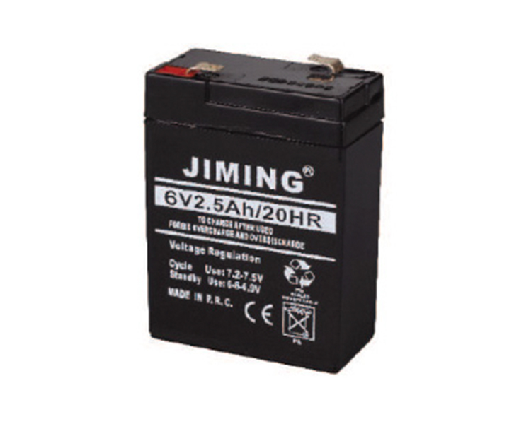 Laddningsbart bly-syrabatteri 6V 2.5AH